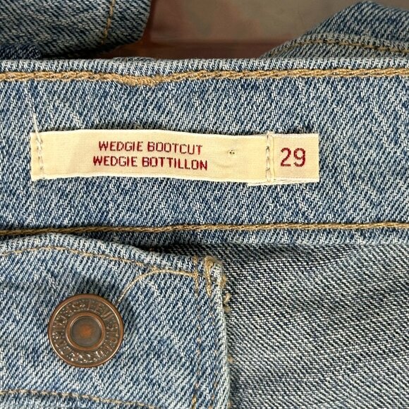 Levi's Wedgie Bootcut Premium Denim Patchwork Jeans - Picture 5 of 16